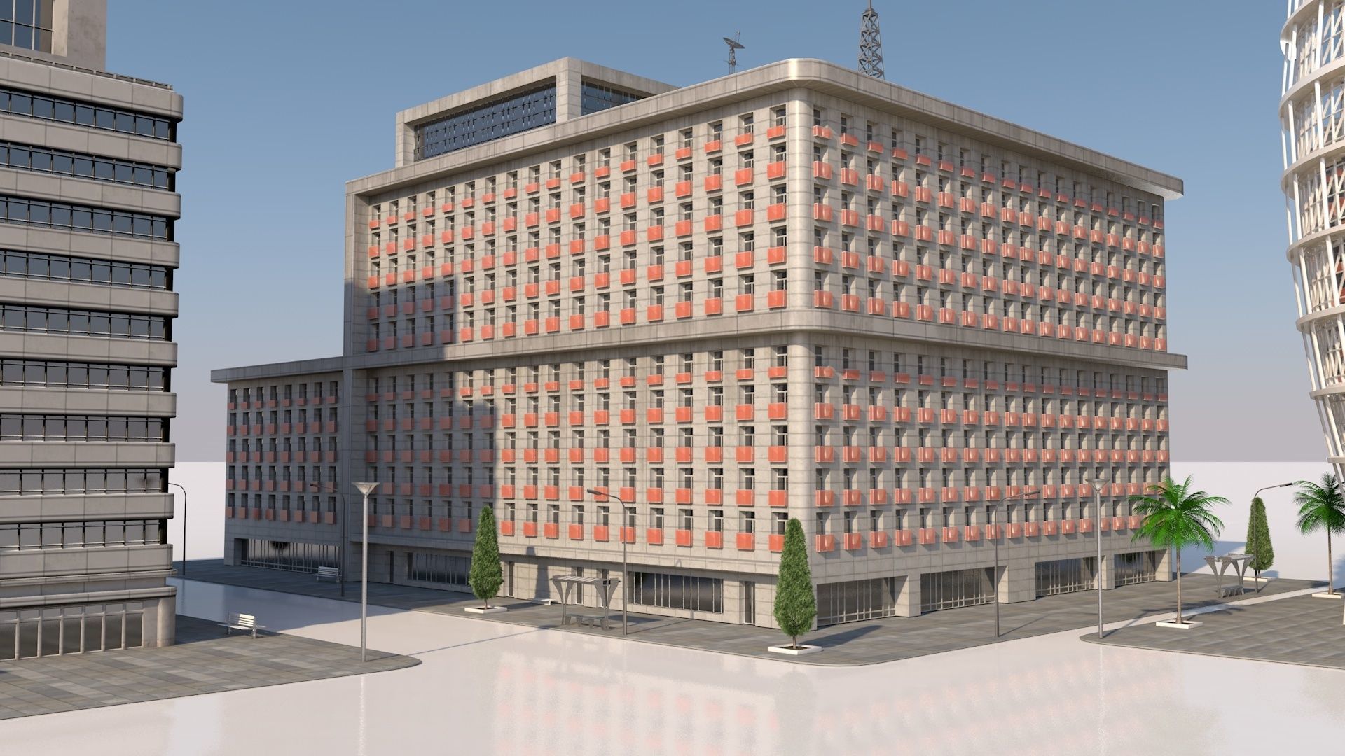 buildings pack 3D model_7