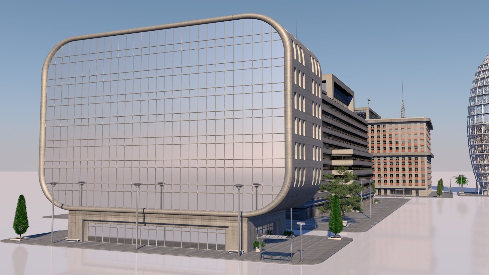 buildings pack 3D model_1