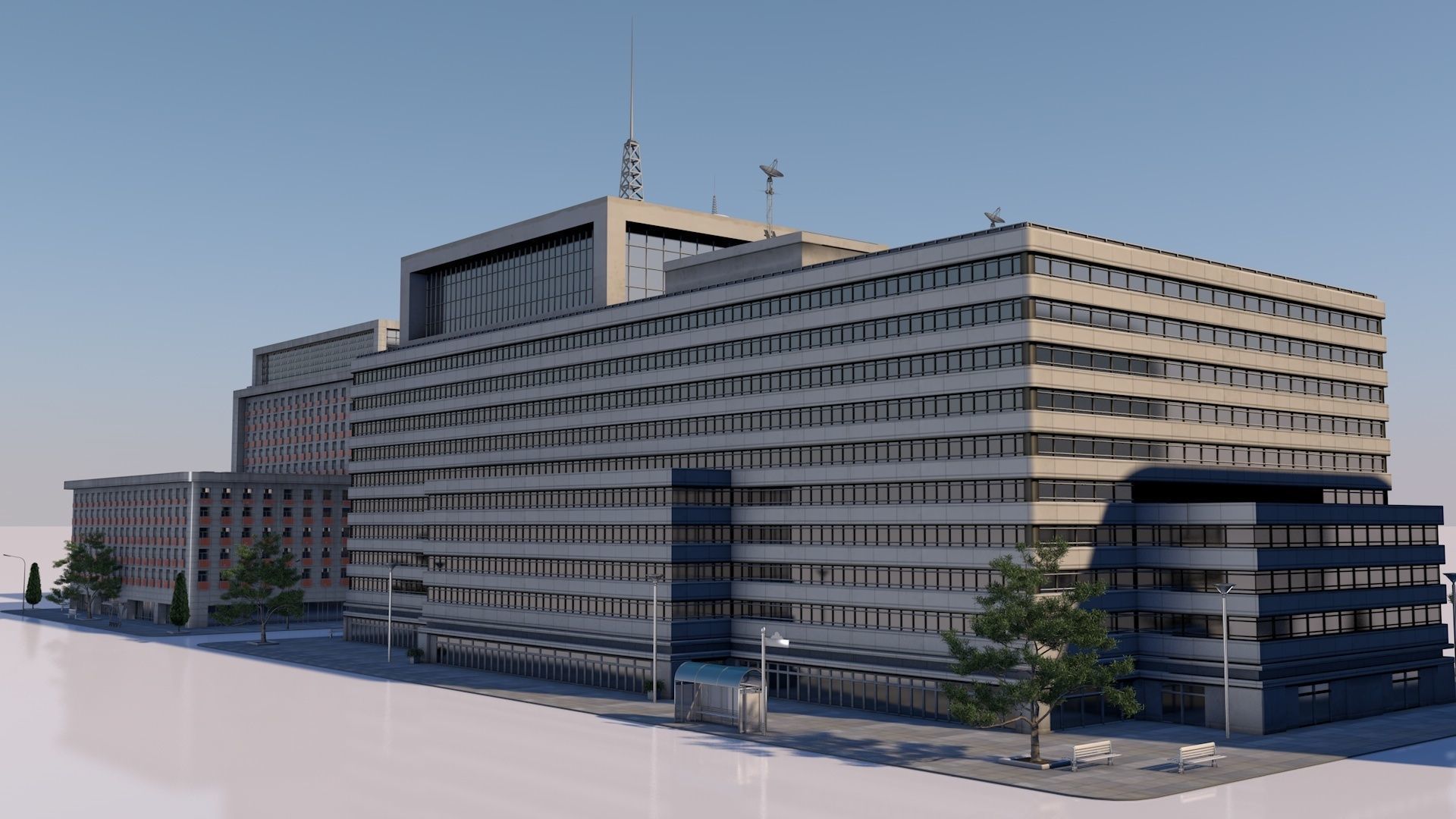 buildings pack 3D model_5