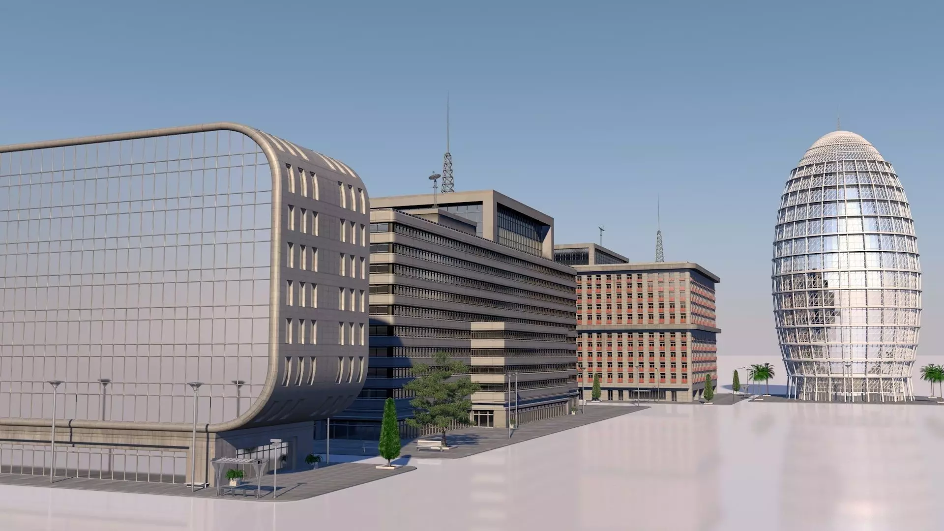 buildings pack 3D model_0