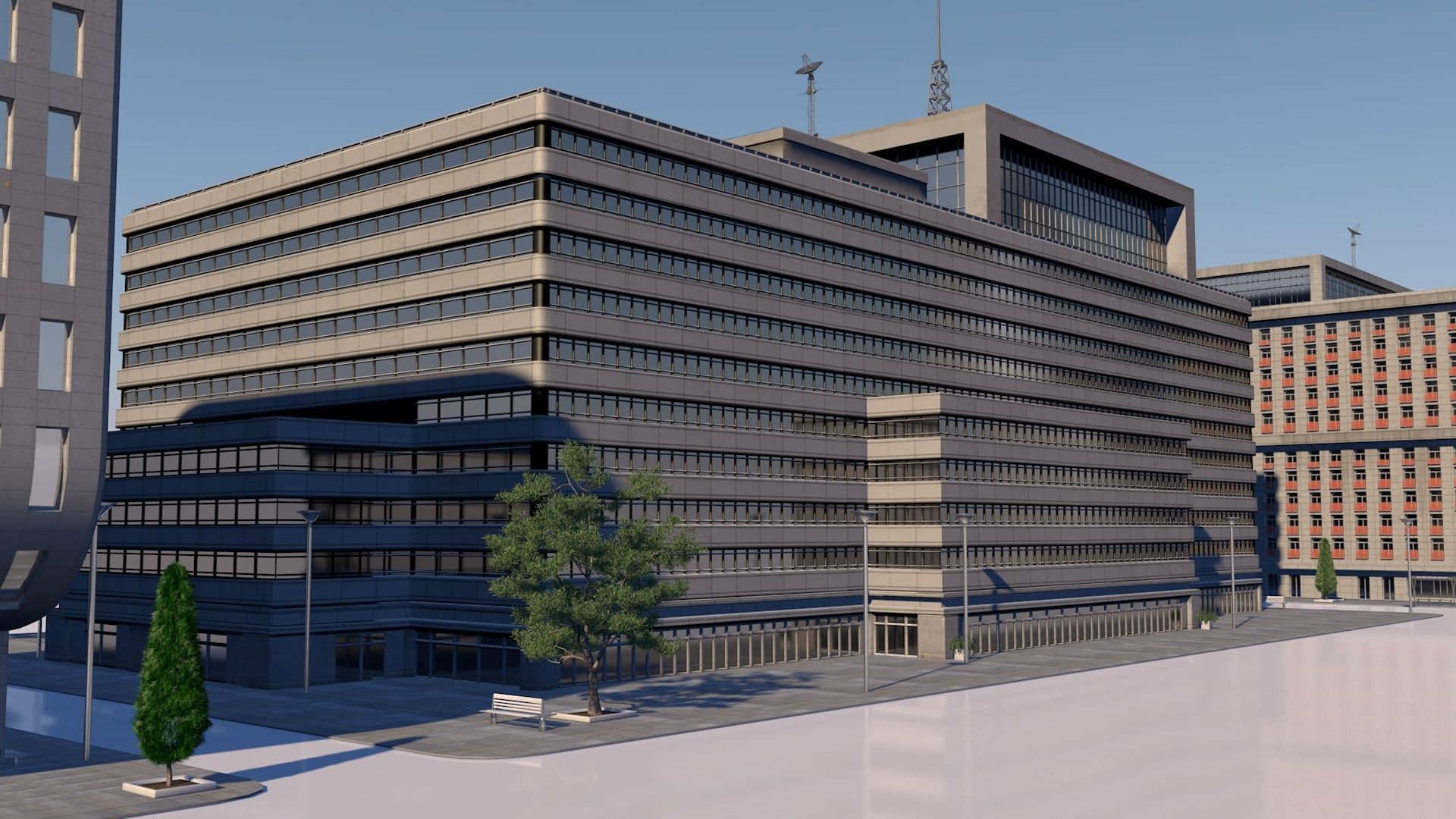 buildings pack 3D model_6