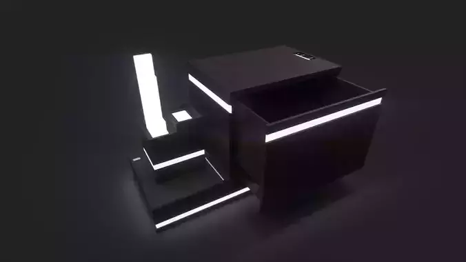Nightstand Lampshade Free 3D model