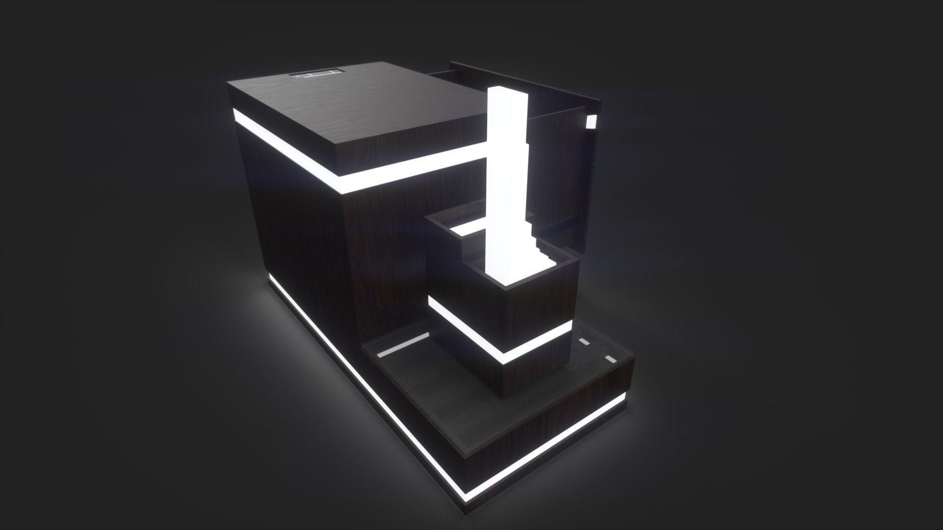 Nightstand Lampshade Free 3D model_4