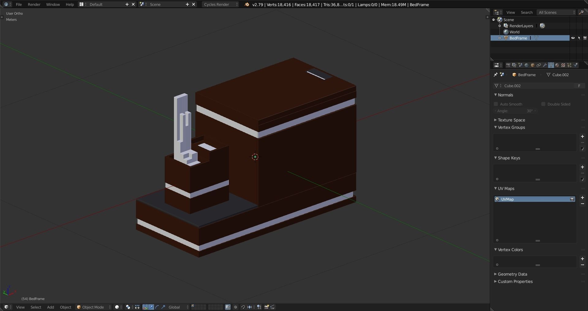 Nightstand Lampshade Free 3D model_10