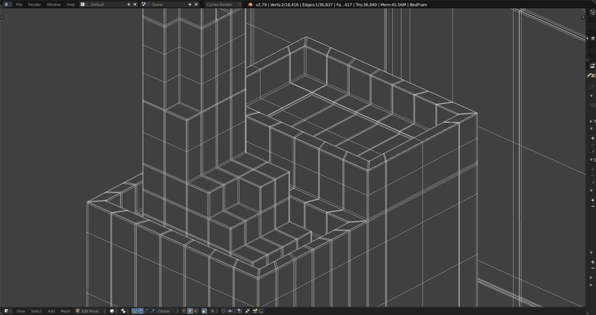 Nightstand Lampshade Free 3D model_21