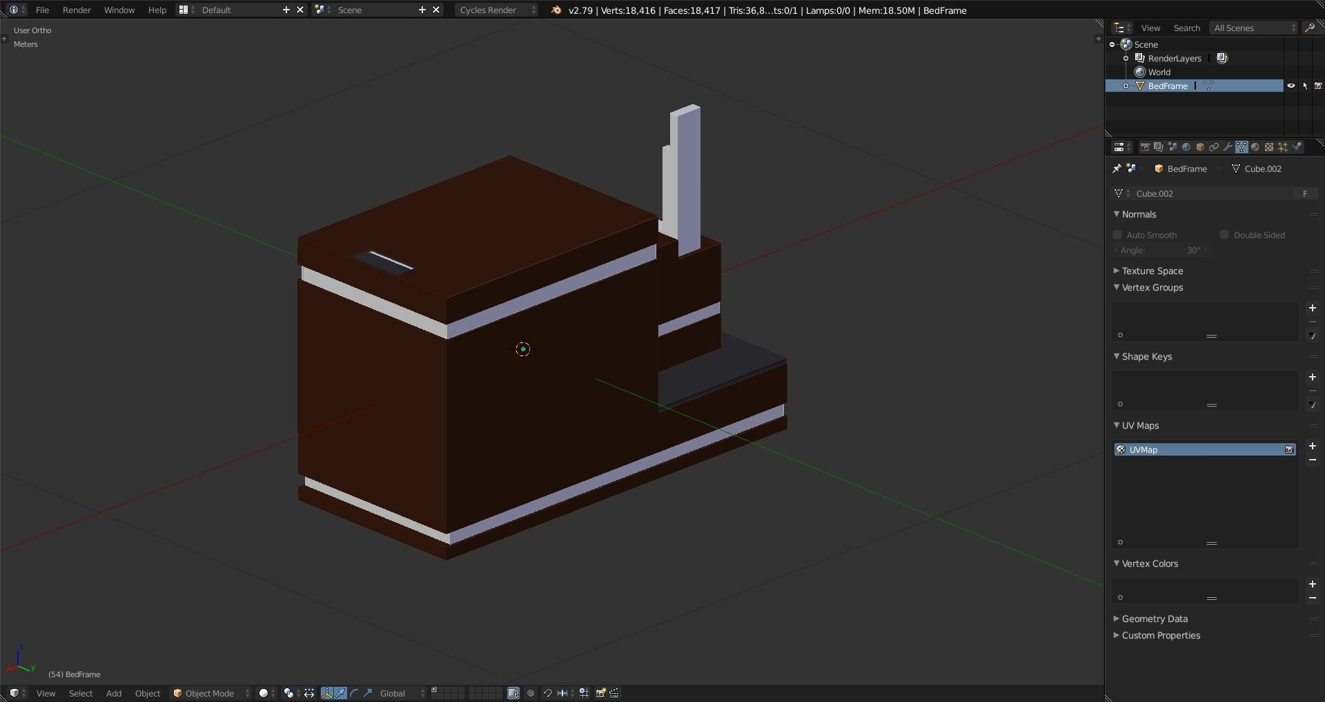 Nightstand Lampshade Free 3D model_11