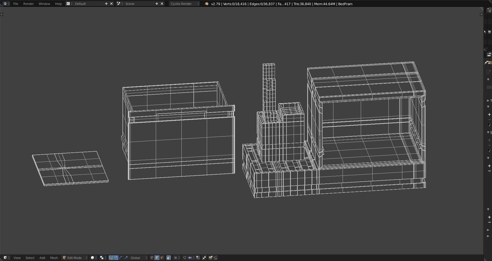 Nightstand Lampshade Free 3D model_23
