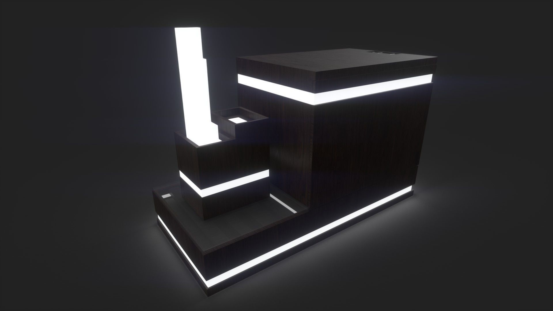 Nightstand Lampshade Free 3D model_1