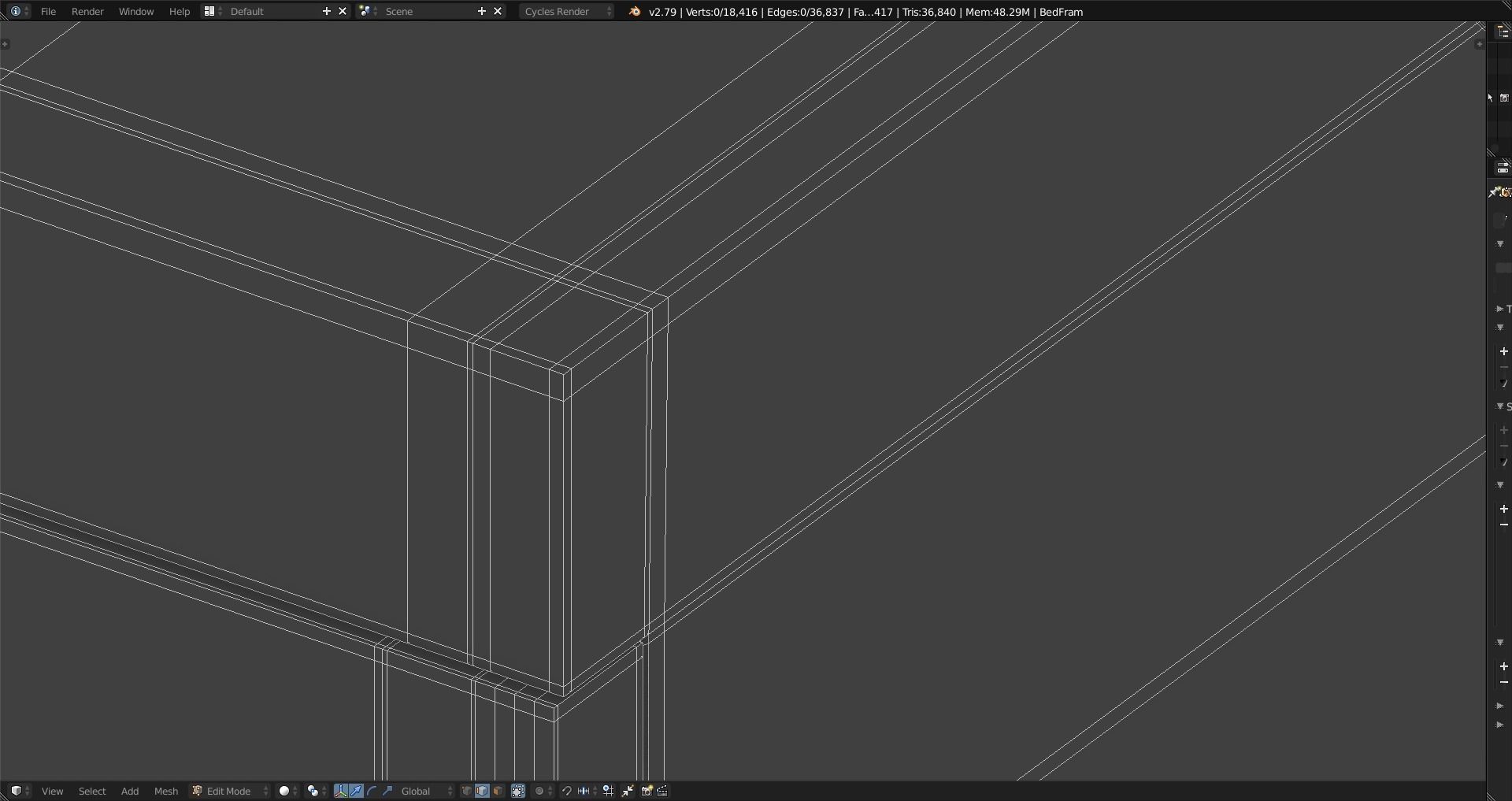 Nightstand Lampshade Free 3D model_17
