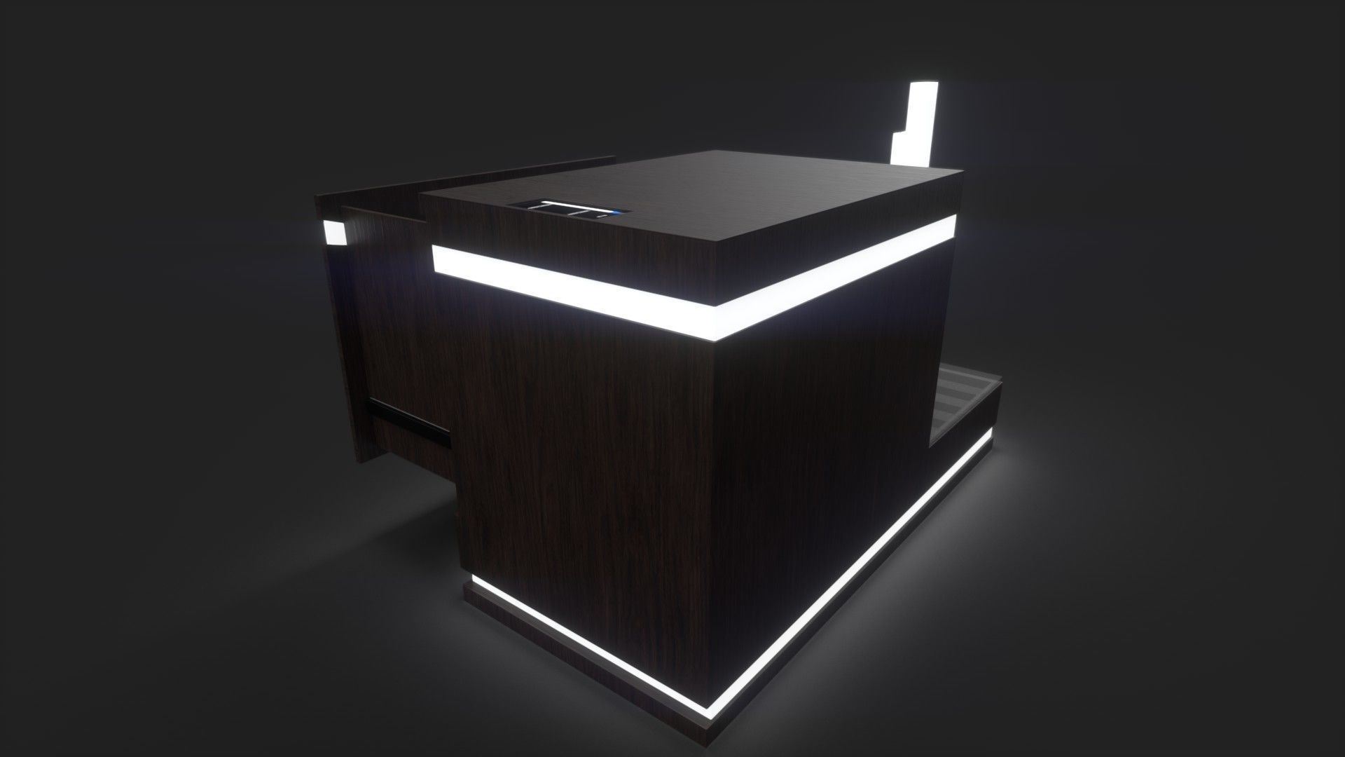 Nightstand Lampshade Free 3D model_2