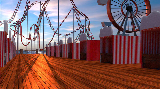 Carnival Scene Free 3D model