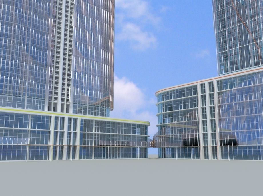 Sci-Fi 4 futuristic skyscrapers - futuristic skyscrapers 3D model_4