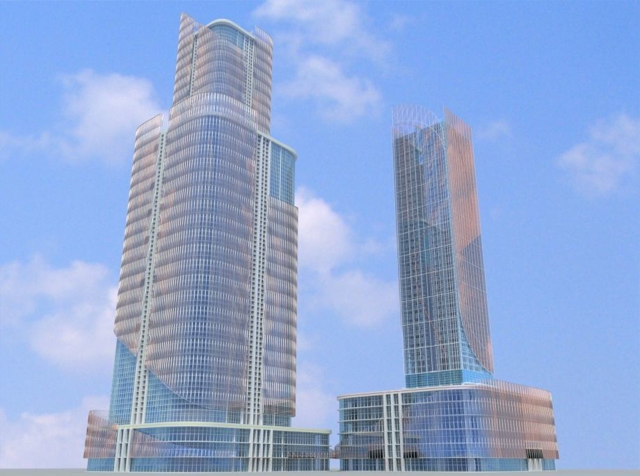 Sci-Fi 4 futuristic skyscrapers - futuristic skyscrapers 3D model_3