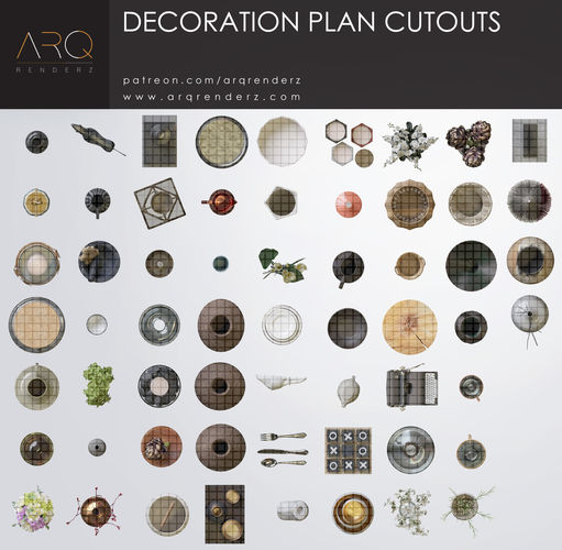 Cutouts collection abstract rug Texture