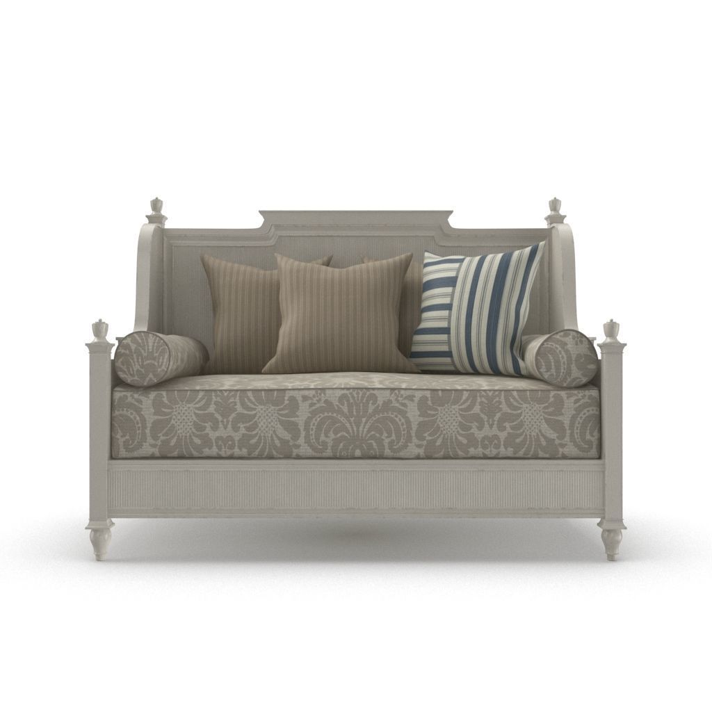 Classical Daybed 2 3D model_2