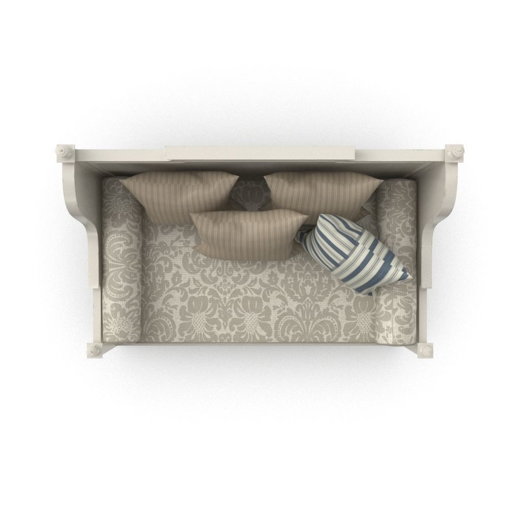 Classical Daybed 2 3D model_6