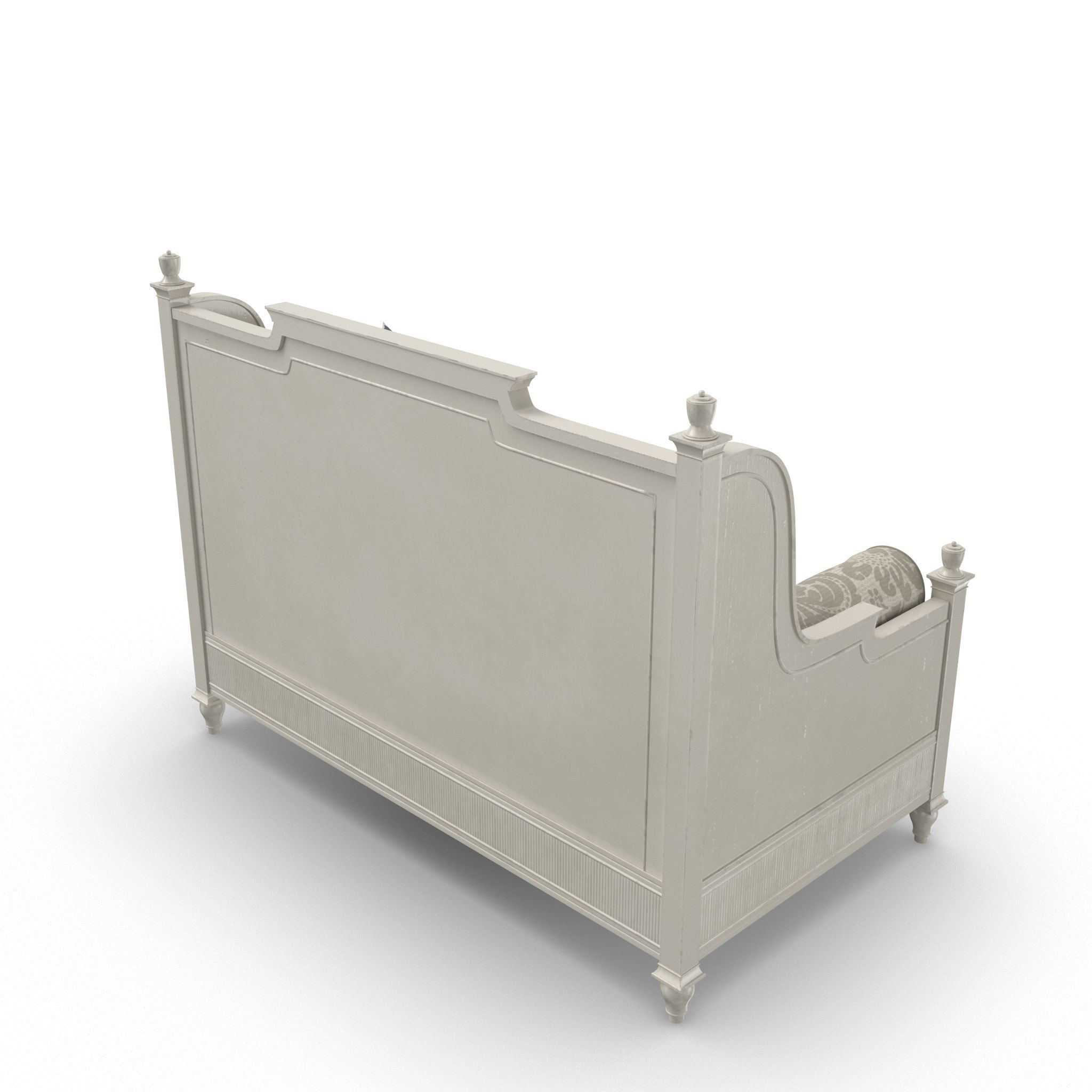 Classical Daybed 2 3D model_1