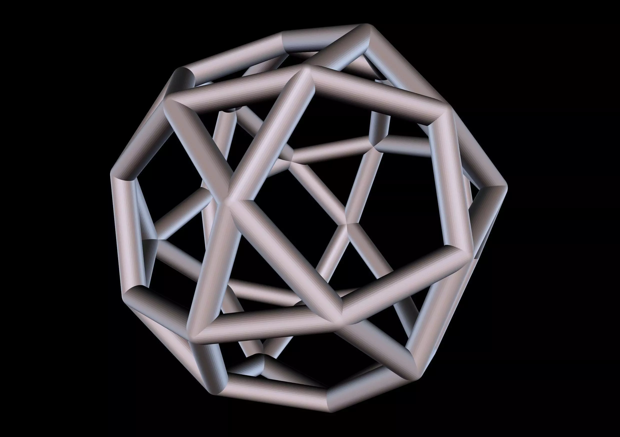 025 Mathart - Archimedean Solids - Icosidodecahedron 01 - 10cm 3D print model