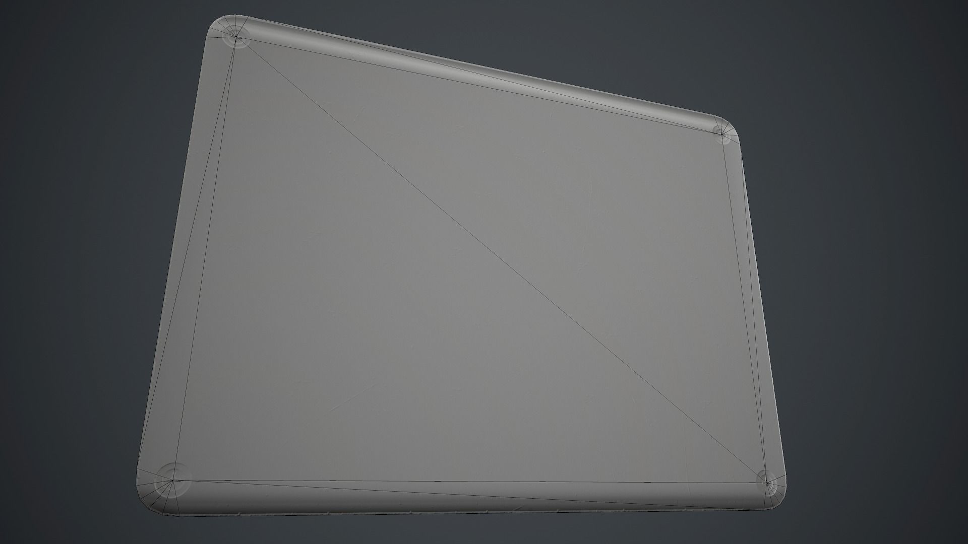 Plastic Danger Sign PBR Game Ready Low-poly 3D model_9