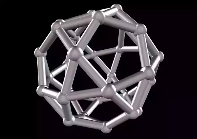 026 Mathart - Archimedean Solids - Icosidodecahedron 02 - 10 cm 3D print model