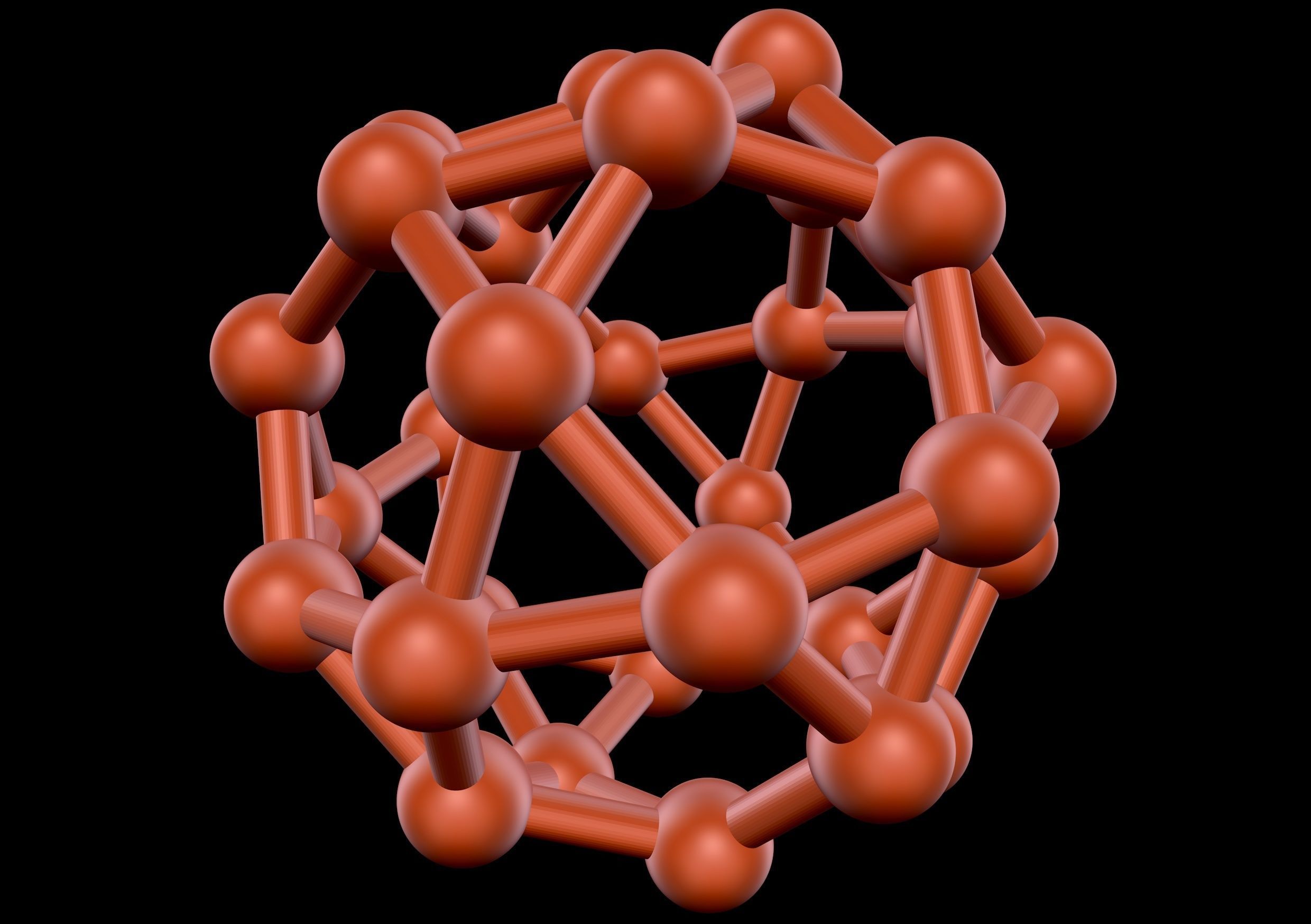 027 Mathart - Archimedean Solids - Icosidodecahedron 03 - 10 cm  3D print model_4