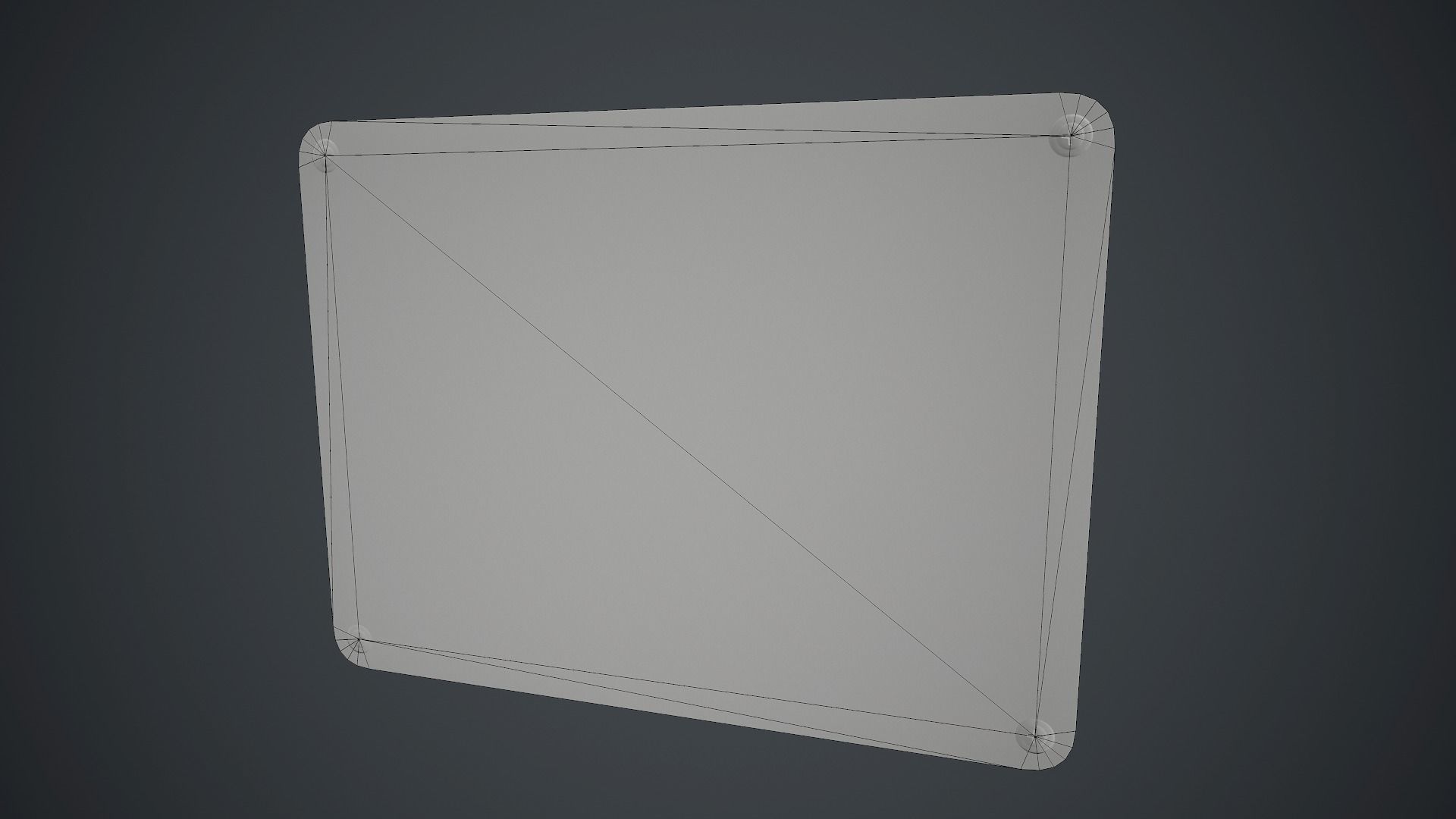 Plastic Danger Sign 2 PBR Game Ready Low-poly 3D model_11