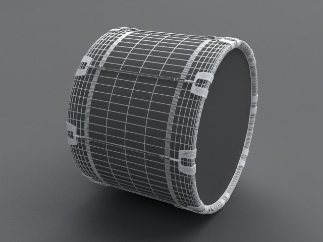 Bass Drum 3D model_4