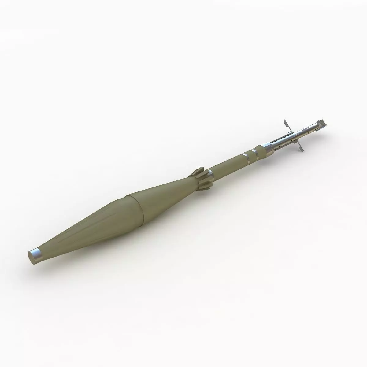 Bazooka missile 3D model_0