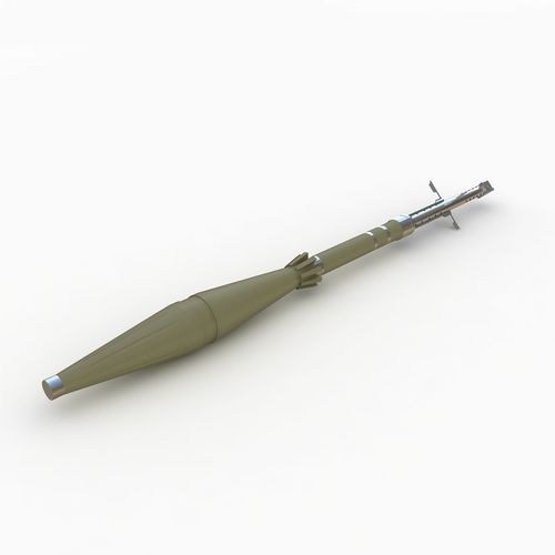 Bazooka missile 3D model