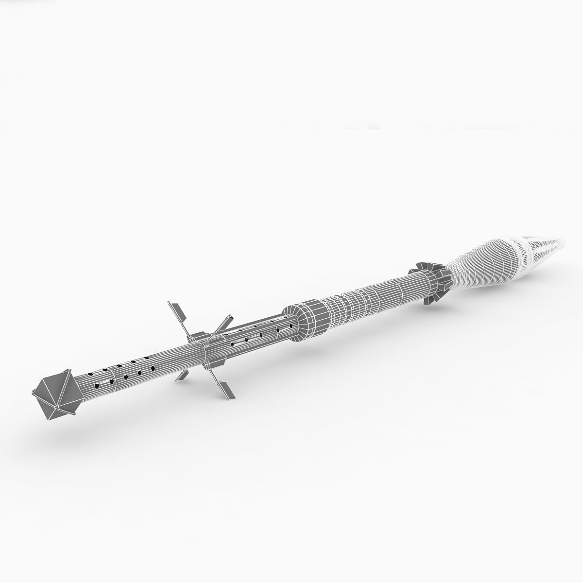 Bazooka missile 3D model_5