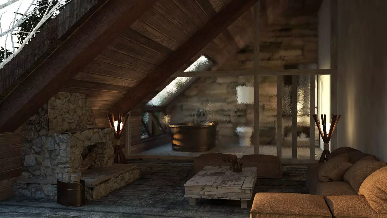 COMPLETE INTERIOR SET- VRAY  3D model_0