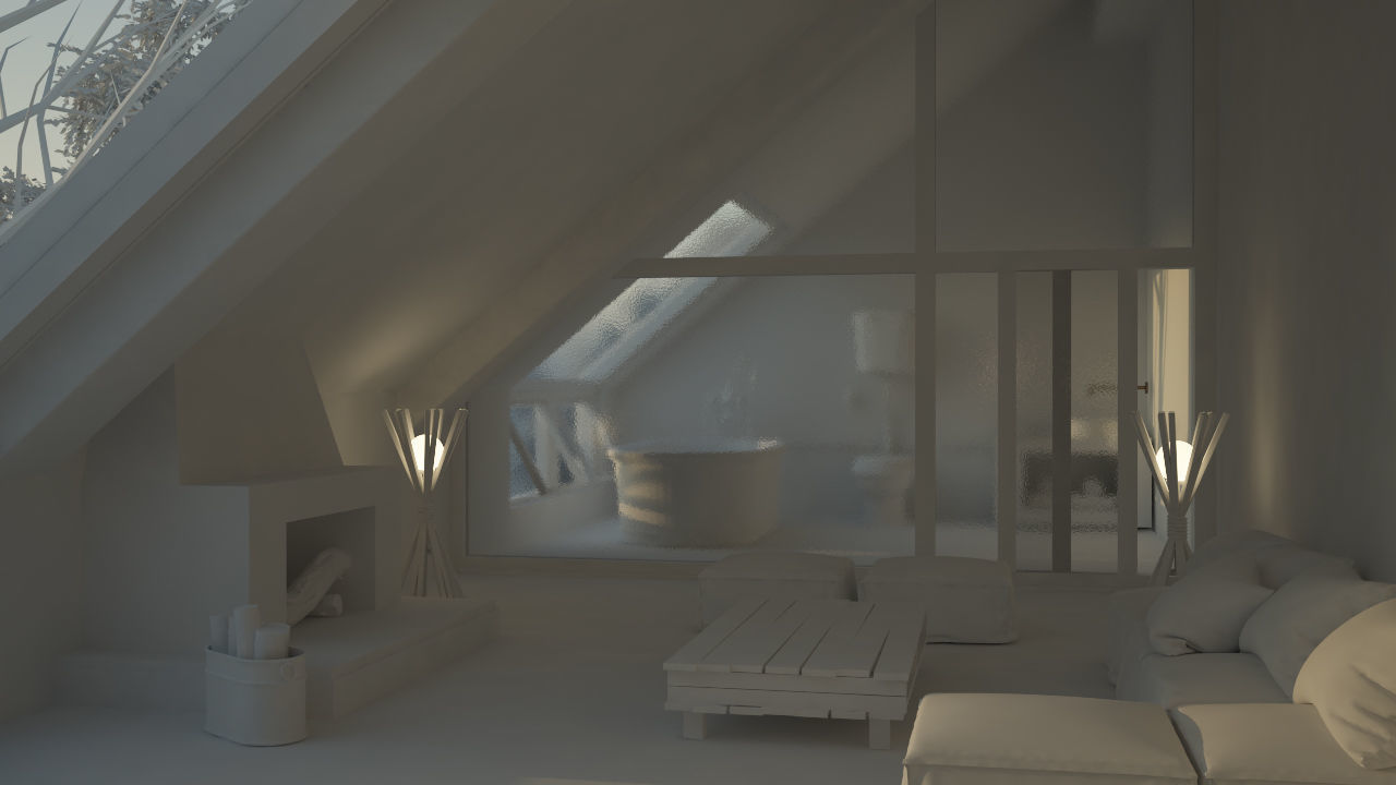 COMPLETE INTERIOR SET- VRAY  3D model_3