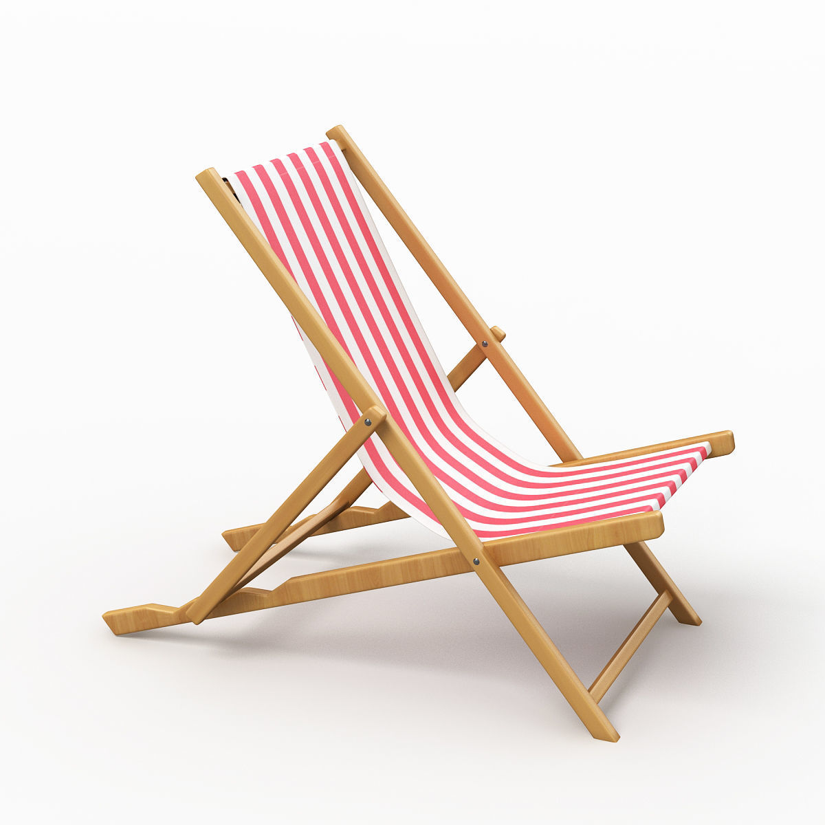 Beach Chair 2 3D model_2