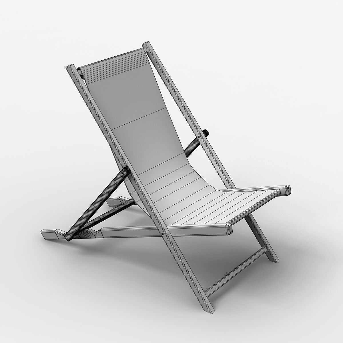 Beach Chair 2 3D model_6