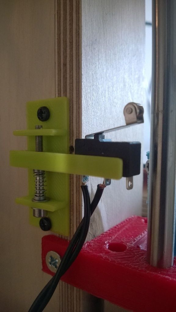Adjustable Z-axis Mechanical Endstop for Wooden Frame Prusa i3 Free 3D print model_3