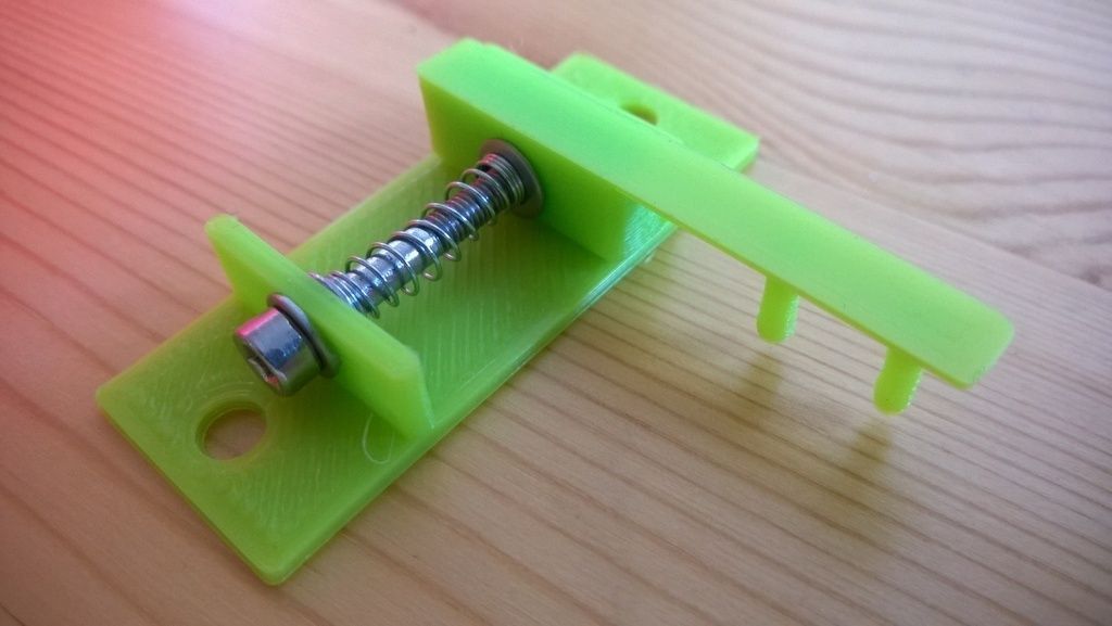 Adjustable Z-axis Mechanical Endstop for Wooden Frame Prusa i3 Free 3D print model_2