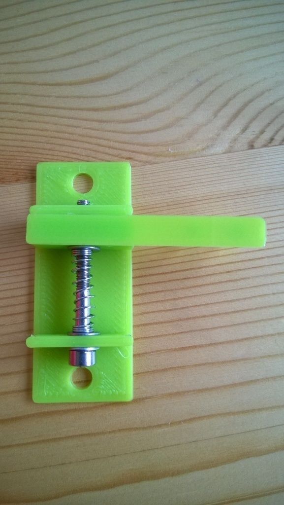 Adjustable Z-axis Mechanical Endstop for Wooden Frame Prusa i3 Free 3D print model_4