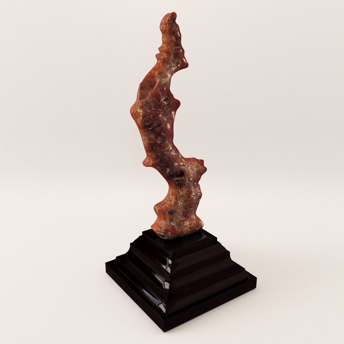 Sculpture Coral - 19th century 3D model_1