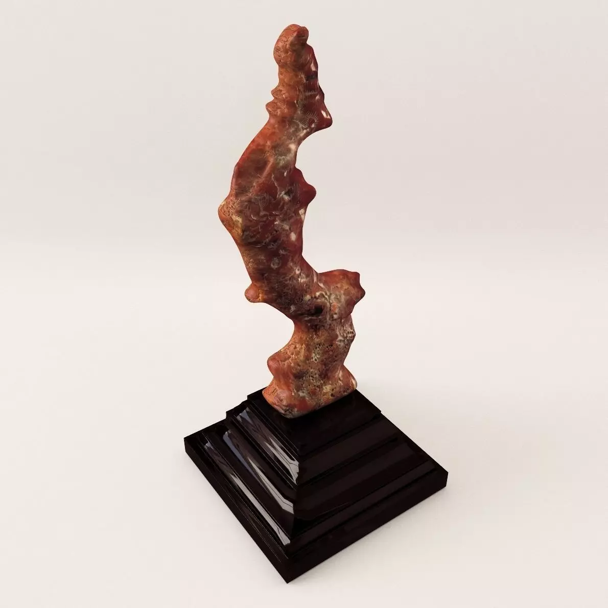 Sculpture Coral - 19th century 3D model_0