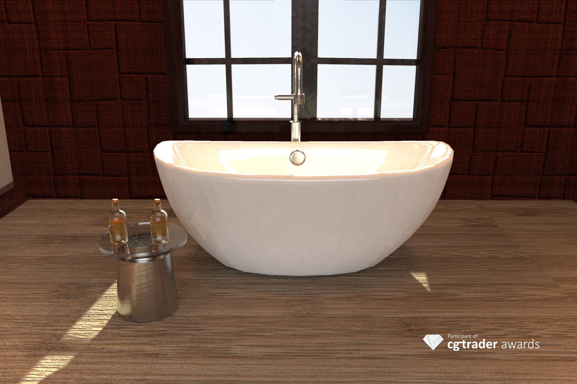 Modern bathroom 3D model_2