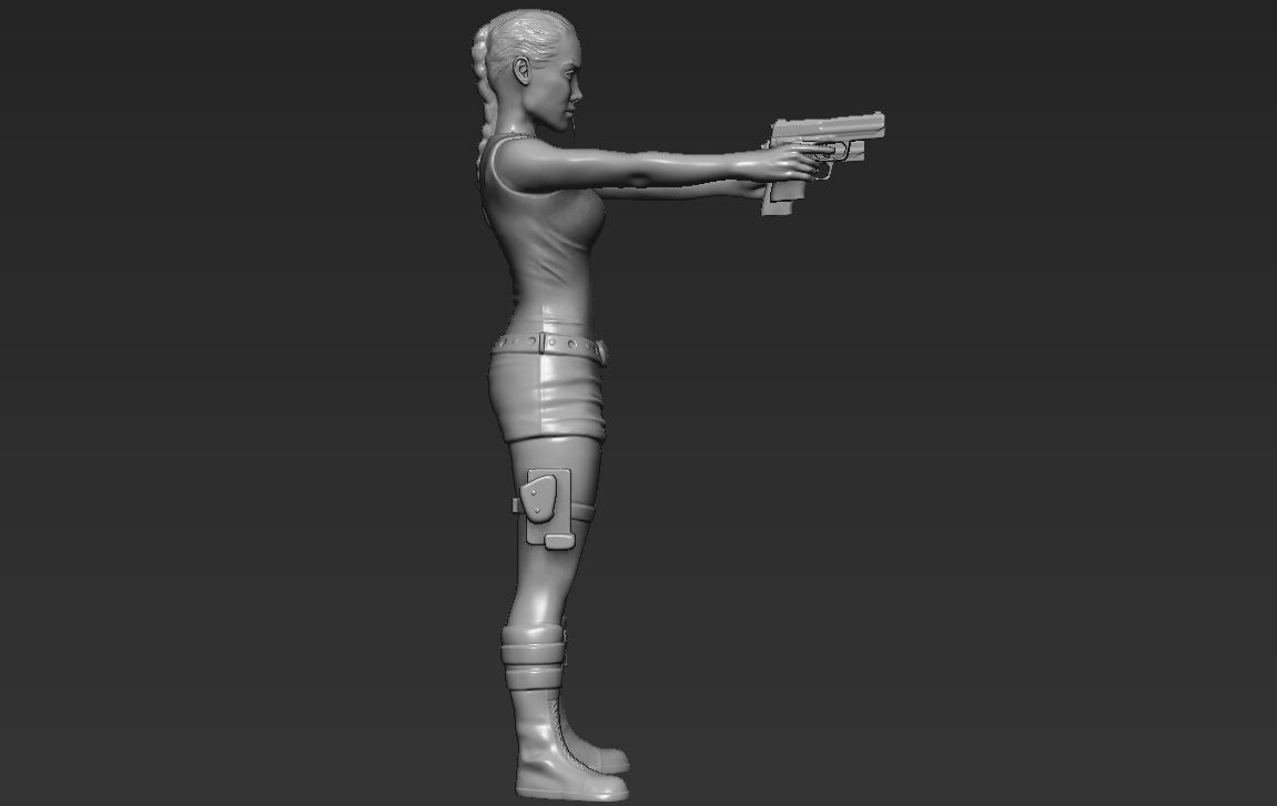 Lara Croft Tomb Raider 3D printing ready stl obj formats 3D print model_9