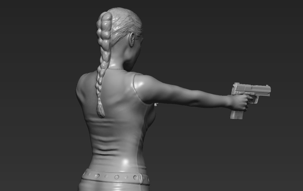 Lara Croft Tomb Raider 3D printing ready stl obj formats 3D print model_17