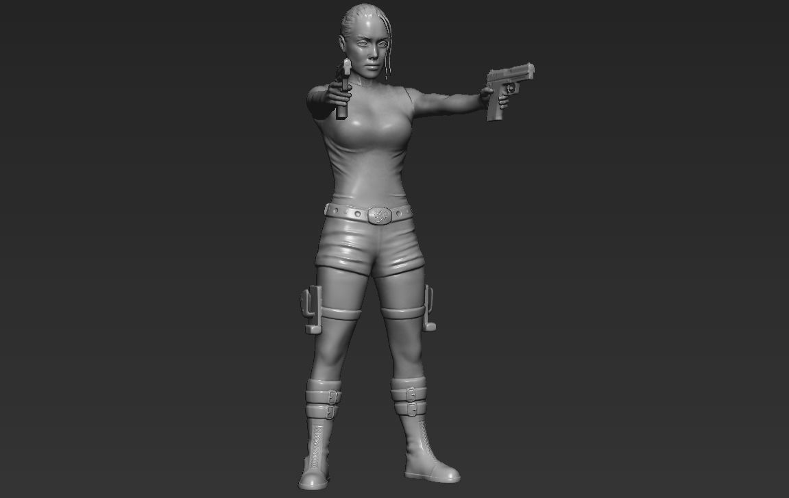 Lara Croft Tomb Raider 3D printing ready stl obj formats 3D print model_11