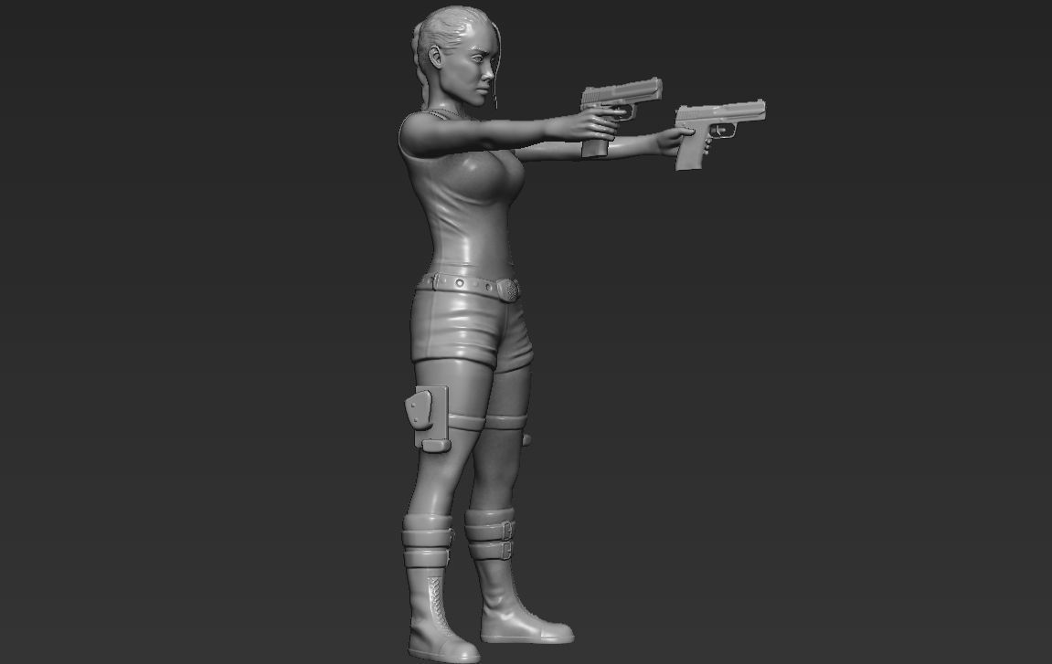 Lara Croft Tomb Raider 3D printing ready stl obj formats 3D print model_16
