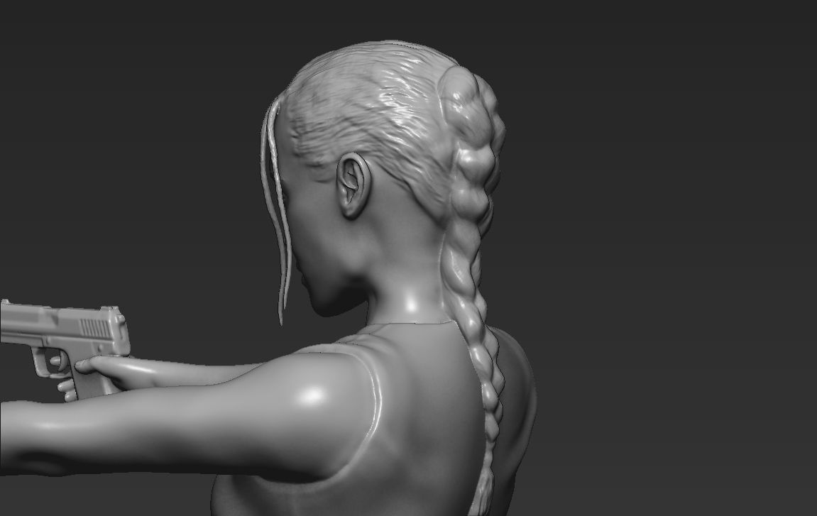 Lara Croft Tomb Raider 3D printing ready stl obj formats 3D print model_30