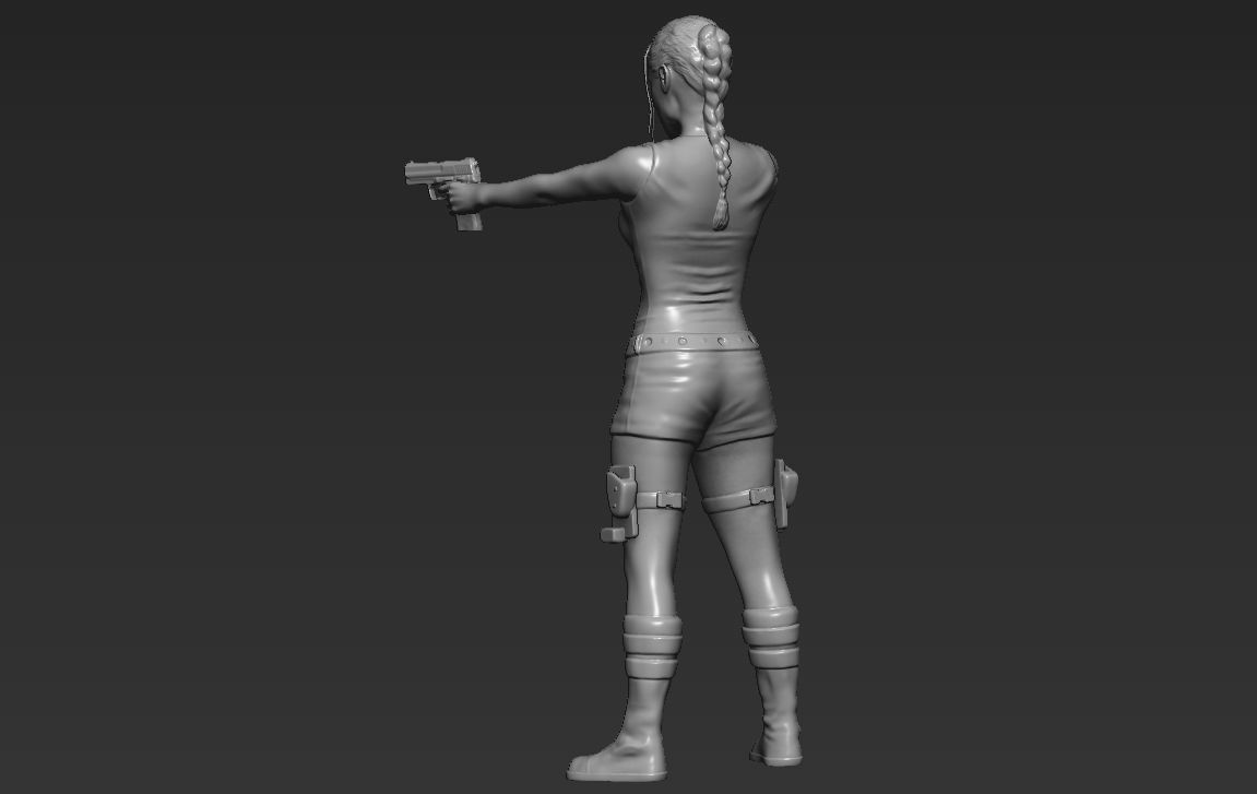 Lara Croft Tomb Raider 3D printing ready stl obj formats 3D print model_7