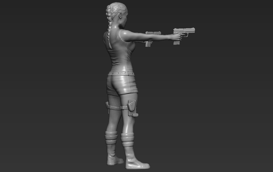 Lara Croft Tomb Raider 3D printing ready stl obj formats 3D print model_12