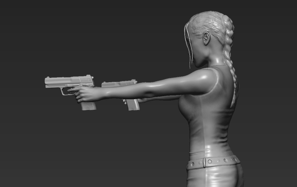Lara Croft Tomb Raider 3D printing ready stl obj formats 3D print model_19