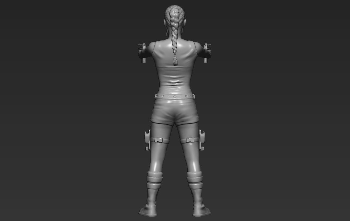Lara Croft Tomb Raider 3D printing ready stl obj formats 3D print model_10