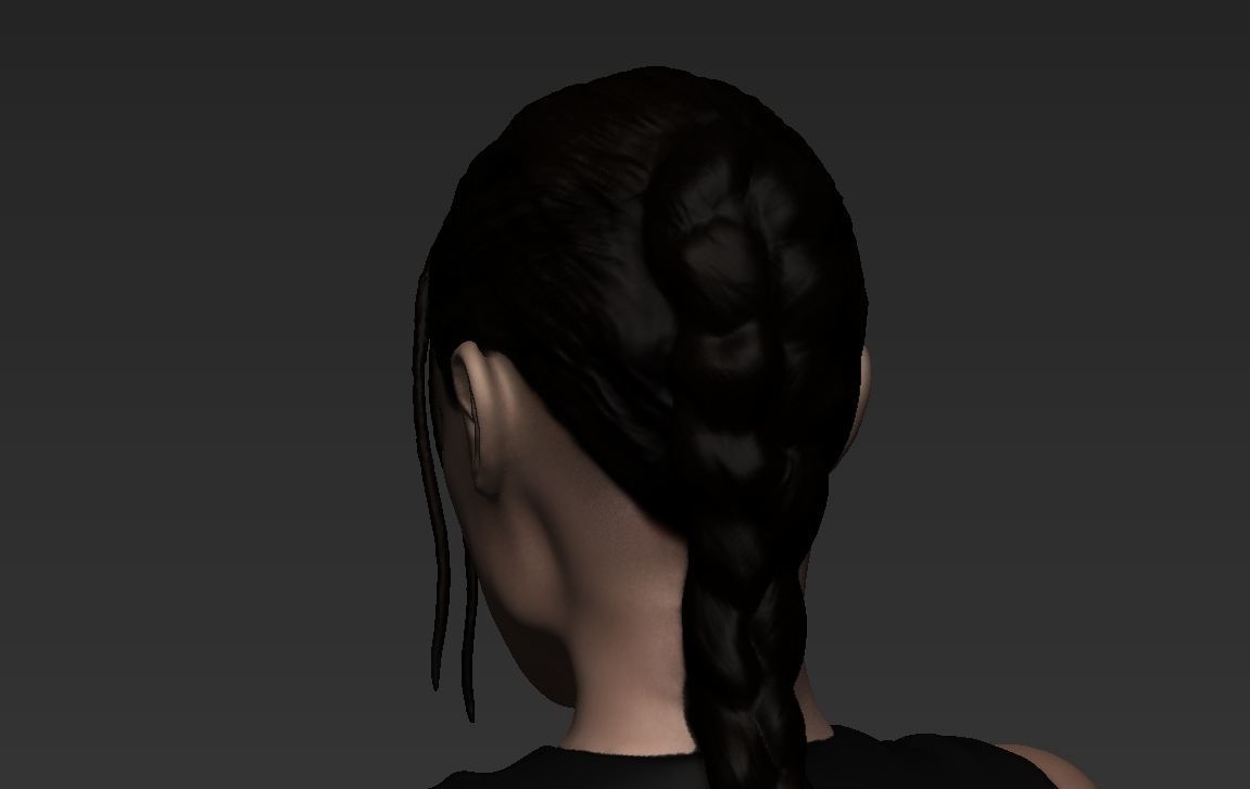 Lara Croft Tomb Raider Jolie ready for full color 3D printing 3D print model_27